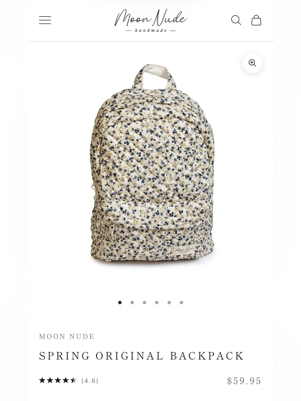 Moon Nude Spring Original Backpack.